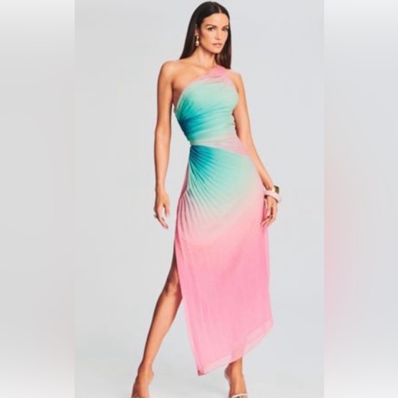 Rococo Sand Dresses & Skirts - BNWT Rocco Sand Ombré One-Shoulder Maxi Dress - Size XS